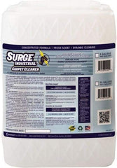 Surge Industrial - 5 Gal Container Carpet Cleaner - Light Citrus Scent, Use on Carpet & Upholstery - Industrial Tool & Supply