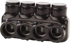 POLARIS nsi - 6 to 3/0 AWG, Class B & C Wire Compatible, Aluminum, Hex Split Bolt Connector - 3.41" OAL, 1.6" Base Width - Industrial Tool & Supply