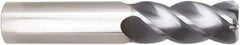 Niagara Cutter - 16mm, 48mm LOC, 16mm Shank Diam, 93mm OAL, 4 Flute, Solid Carbide Square End Mill - Single End, AlTiN Finish, Helical Flute, Variable° Helix, Centercutting, Right Hand Cut, Right Hand Flute, Series STR440M.2 - Industrial Tool & Supply
