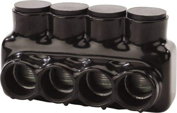 POLARIS nsi - Class B & C Wire Compatible, Aluminum, Hex Split Bolt Connector - 6.38" OAL, 3.41" Base Width - Industrial Tool & Supply