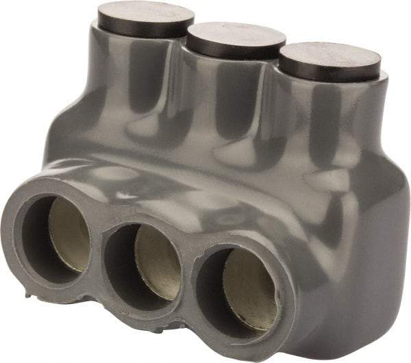 POLARIS nsi - 10 to 1 AWG, Class I, K & M Wire Compatible, Aluminum, Hex Split Bolt Connector - 1.55" OAL, 1.24" Base Width - Industrial Tool & Supply