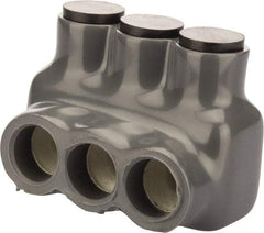 POLARIS nsi - 10 to 1 AWG, Class I, K & M Wire Compatible, Aluminum, Hex Split Bolt Connector - 1.55" OAL, 1.24" Base Width - Industrial Tool & Supply