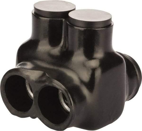 POLARIS nsi - 6 AWG, Class B & C Wire Compatible, Aluminum, Hex Split Bolt Connector - 2.12" OAL, 2-1/4" Base Width - Industrial Tool & Supply