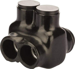 POLARIS nsi - 6 AWG, Class B & C Wire Compatible, Aluminum, Hex Split Bolt Connector - 2.12" OAL, 2-1/4" Base Width - Industrial Tool & Supply