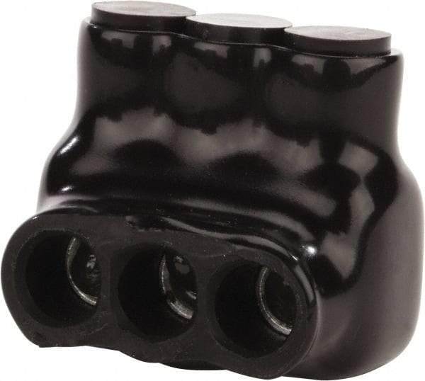 POLARIS nsi - 14 to 4 AWG, Class B & C Wire Compatible, Aluminum, Hex Split Bolt Connector - 1.55" OAL, 1.18" Base Width - Industrial Tool & Supply