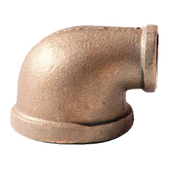 Merit Brass - Brass & Chrome Pipe Fittings Type: Reducing Elbow Fitting Size: 1-1/2 x 1-1/4 - Industrial Tool & Supply