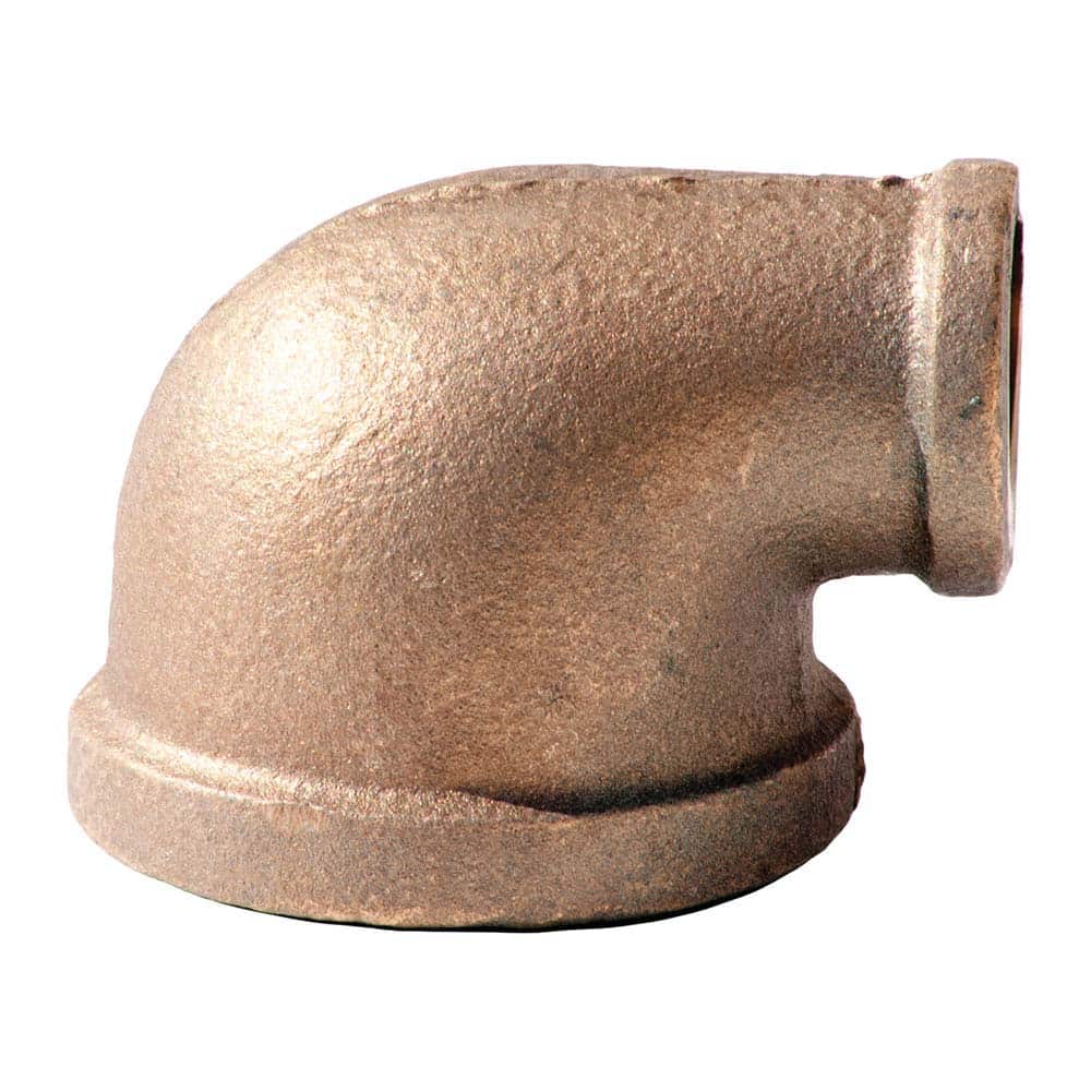 Merit Brass - Brass & Chrome Pipe Fittings Type: Reducing Elbow Fitting Size: 1-1/2 x 1 - Industrial Tool & Supply