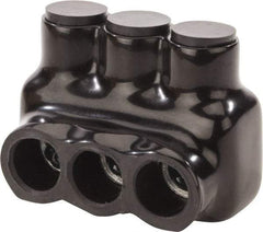 POLARIS nsi - 6 to 3/0 AWG, Class B & C Wire Compatible, Aluminum, Hex Split Bolt Connector - 2.63" OAL, 1.6" Base Width - Industrial Tool & Supply