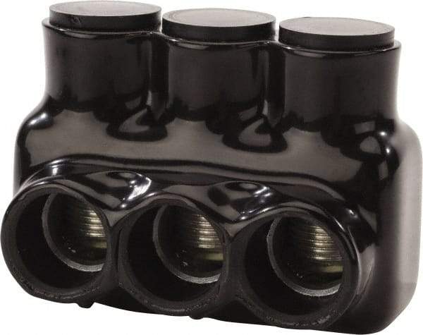 POLARIS nsi - 6 AWG, Class B & C Wire Compatible, Aluminum, Hex Split Bolt Connector - 2.93" OAL, 2.03" Base Width - Industrial Tool & Supply