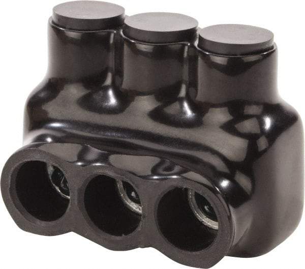 POLARIS nsi - 14 to 1/0 AWG, Class B & C Wire Compatible, Aluminum, Hex Split Bolt Connector - 2.24" OAL, 1-1/2" Base Width - Industrial Tool & Supply