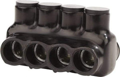 POLARIS nsi - 6 to 3/0 AWG, Class B & C Wire Compatible, Aluminum, Hex Split Bolt Connector - 3.41" OAL, 1.83" Base Width - Industrial Tool & Supply