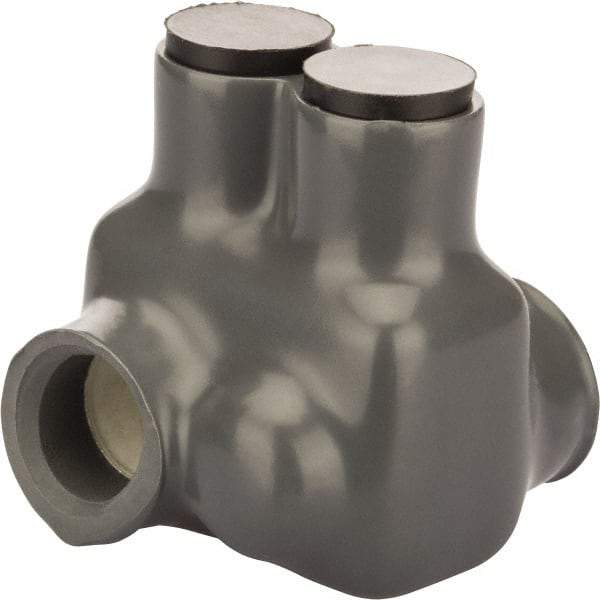 POLARIS nsi - 4 to 3/0 AWG, Class I, K & M Wire Compatible, Aluminum, Hex Split Bolt Connector - 1.85" OAL, 1.63" Base Width - Industrial Tool & Supply