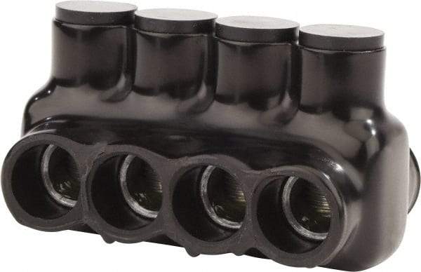 POLARIS nsi - 6 AWG, Class B & C Wire Compatible, Aluminum, Hex Split Bolt Connector - 4.57" OAL, 2.41" Base Width - Industrial Tool & Supply