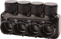 POLARIS nsi - 6 AWG, Class B & C Wire Compatible, Aluminum, Hex Split Bolt Connector - 5.85" OAL, 2.96" Base Width - Industrial Tool & Supply