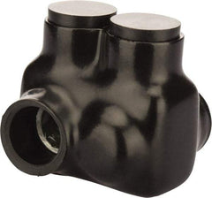 POLARIS nsi - 6 to 3/0 AWG, Class B & C Wire Compatible, Aluminum, Hex Split Bolt Connector - 1.84" OAL, 1.87" Base Width - Industrial Tool & Supply