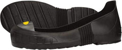 MEGAComfort - Men's 11.5-13 Rain Overshoes - 4-1/2" High, Steel Toe, Nonslip Sole, PVC Upper, Black, PVC-PROP 65 Compliant - Industrial Tool & Supply