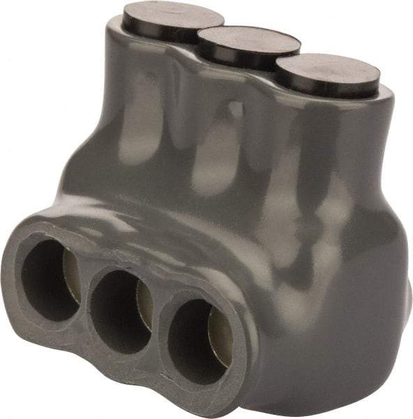 POLARIS nsi - 14 to 6 AWG, Class I, K & M Wire Compatible, Aluminum, Hex Split Bolt Connector - 1.55" OAL, 1.24" Base Width - Industrial Tool & Supply