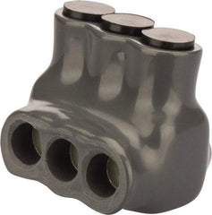 POLARIS nsi - 14 to 6 AWG, Class I, K & M Wire Compatible, Aluminum, Hex Split Bolt Connector - 1.55" OAL, 1.24" Base Width - Industrial Tool & Supply