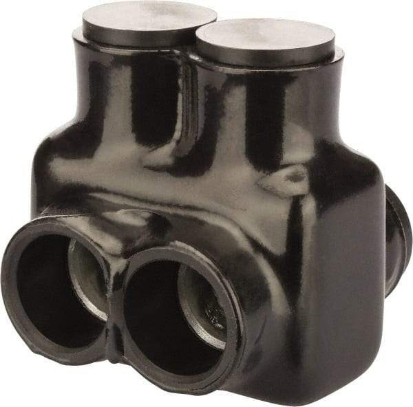 POLARIS nsi - 4 AWG, Class B & C Wire Compatible, Aluminum, Hex Split Bolt Connector - 2.81" OAL, 2.87" Base Width - Industrial Tool & Supply