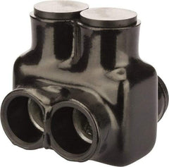 POLARIS nsi - 4 AWG, Class B & C Wire Compatible, Aluminum, Hex Split Bolt Connector - 2.81" OAL, 2.87" Base Width - Industrial Tool & Supply