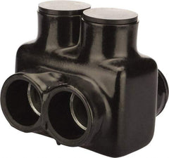 POLARIS nsi - Class B & C Wire Compatible, Aluminum, Hex Split Bolt Connector - 3.48" OAL, 3-1/2" Base Width - Industrial Tool & Supply