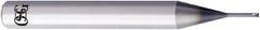 OSG - 1mm, 4 Flute, Single End, Solid Carbide, 0.3mm Corner Radius End Mill - 50mm OAL, 30° Helix, Right Hand Flute, 0.4mm LOC, Right Hand Cut, 6mm Extended Reach - Industrial Tool & Supply