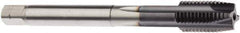 Seco - M6x0.75 Metric, 3 Flute, AlTiN Finish, Powdered Metal Spiral Point Tap - Plug Chamfer, Right Hand Thread, 3.1496" OAL, 0.5906" Thread Length, 4.5mm Shank Diam, 6HX Class of Fit - Exact Industrial Supply