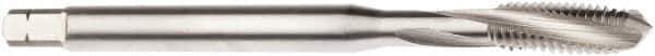 Seco - M4x0.70 Metric 3 Flute 6H Modified Bottoming Spiral Flute Tap - Powdered Metal, Bright Finish, 63mm OAL, Right Hand Flute, Right Hand Thread, H6 - Exact Industrial Supply