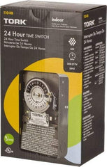 TORK nsi - 20 min to 22 hr Indoor Analog Mechanical Timer Switch - 12 On/Off, 208 to 277 Volts, 60 Hz, 11,080 Watts, 12 Modes - Industrial Tool & Supply