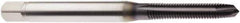 Seco - M10x1.50 Metric, 3 Flute, TiAlN Finish, Powdered Metal Spiral Point Tap - Plug Chamfer, Right Hand Thread, 3-15/16" OAL, 0.7874" Thread Length, 10mm Shank Diam, 6H Class of Fit - Exact Industrial Supply