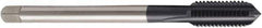 Seco - M36x4.00 Metric, 4 Flute, TiAlN Finish, Powdered Metal Spiral Point Tap - Modified Bottoming Chamfer, Right Hand Thread, 7-7/8" OAL, 2.1654" Thread Length, 28mm Shank Diam, 6HX Class of Fit - Exact Industrial Supply