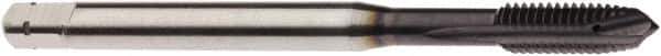 Seco - M6x1.00 Metric, 3 Flute, AlTiN Finish, Powdered Metal Spiral Point Tap - Plug Chamfer, Right Hand Thread, 3.1496" OAL, 0.5709" Thread Length, 6mm Shank Diam, 6HX Class of Fit - Exact Industrial Supply