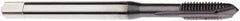Seco - M5x0.80 Metric, 3 Flute, TiCN Finish, Cobalt Spiral Point Tap - Plug Chamfer, Right Hand Thread, 70mm OAL, 12.6mm Thread Length, 6mm Shank Diam, 6H Class of Fit - Exact Industrial Supply