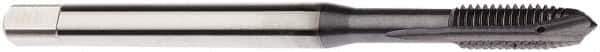 Seco - M8x1.25 Metric, 3 Flute, TiCN Finish, Cobalt Spiral Point Tap - Plug Chamfer, Right Hand Thread, 90mm OAL, 17.4mm Thread Length, 8mm Shank Diam, 6H Class of Fit - Exact Industrial Supply
