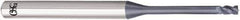 OSG - 2.5mm, 3.7mm LOC, 4mm Shank Diam, 55mm OAL, 4 Flute, Solid Carbide Square End Mill - Single End, WXL Finish, 35° Helix, Centercutting, Right Hand Cut, Right Hand Flute - Industrial Tool & Supply