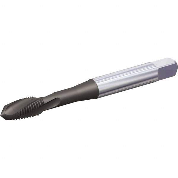 Kennametal - 5/16-24 UNF 3 Flute Plug Spiral Flute Tap - Vanadium High Speed Steel, Oxide Finish, 2-23/32" OAL, Left Hand Flute, Right Hand Thread, H6, Series T690 - Exact Industrial Supply