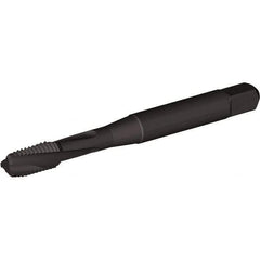 Kennametal - 3/8-16 UNC 3 Flute 3B Bottoming Spiral Flute Tap - Vanadium High Speed Steel, Oxide Finish, 2-15/16" OAL, Right Hand Flute, Right Hand Thread, H3, Series T694 - Exact Industrial Supply