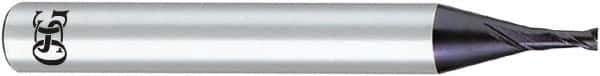 OSG - 12mm, 2 Flute, Solid Carbide, 2mm Corner Radius End Mill - 110mm OAL, 30° Helix, Right Hand Flute, 26mm LOC, Right Hand Cut - Industrial Tool & Supply
