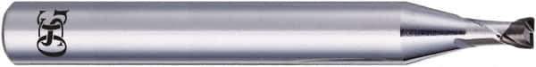 OSG - 2mm, 2 Flute, CBN, 0.1mm Corner Radius End Mill - 50mm OAL, 30° Helix, Right Hand Flute, 1.2mm LOC, Right Hand Cut, - Industrial Tool & Supply