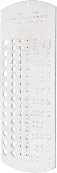 SPI - Drill Gages Minimum Hole Size (Wire): #60 Maximum Hole Size (Wire): #1 - Industrial Tool & Supply