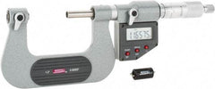 SPI - 25 to 50mm Range, Electronic Screw Thread Micrometer - Ratchet Stop Thimble, 0.00005" Graduation, 0.0002" Accuracy - Industrial Tool & Supply