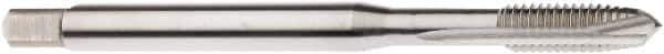 Seco - M10x1.50 Metric, 3 Flute, Bright Finish, Cobalt Spiral Point Tap - Plug Chamfer, Right Hand Thread, 100mm OAL, 0.7874" Thread Length, 10mm Shank Diam, 6H Class of Fit - Exact Industrial Supply
