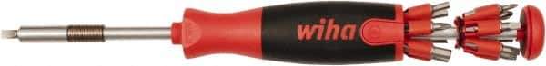 Wiha - Bit Screwdriver Set - Phillips, Slotted, Torx, Hex, Square, Posidriv - Industrial Tool & Supply