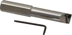 Hertel - 0.688" Min Bore Diam, 4-1/2" OAL, 3/4" Shank Diam, HBBQ Indexable Boring Bar - 2-1/2" Max Bore Depth, TPC.. Insert, Screw Holding Method - Industrial Tool & Supply