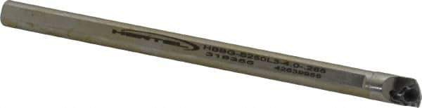 Hertel - 0.285" Min Bore Diam, 4" OAL, 1/4" Shank Diam, HBBG Indexable Boring Bar - 1" Max Bore Depth, WPGT Insert, Screw Holding Method - Industrial Tool & Supply