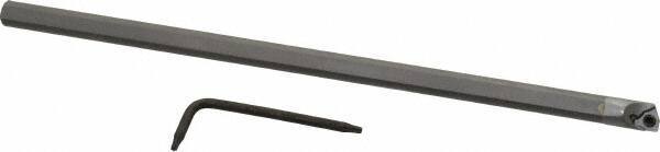 Hertel - 0.285" Min Bore Diam, 6" OAL, 1/4" Shank Diam, HBBG Indexable Boring Bar - 2-1/2" Max Bore Depth, WPGT Insert, Screw Holding Method - Industrial Tool & Supply