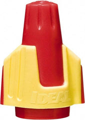Ideal - 2, 18 to 4, 10 AWG, 600 Volt, Flame Retardant, Wing Twist on Wire Connector - Red & Yellow, 221°F - Industrial Tool & Supply