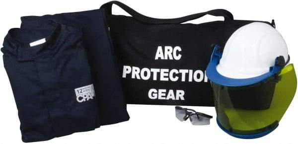 PRO-SAFE - Size M, 4 HRC, Arc Flash Clothing Kit - 43 cal per Sq cm, Hard Cap Protection - Industrial Tool & Supply