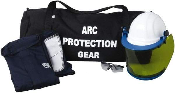 PRO-SAFE - Size L, 4 HRC, Arc Flash Clothing Kit - 43 cal per Sq cm, Hard Cap Protection - Industrial Tool & Supply