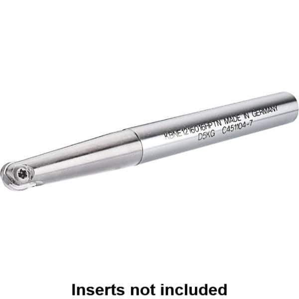 Kennametal - 6mm Cut Diam, 3mm Max Depth of Cut, 8mm Shank Diam, 90mm OAL, Indexable Ball Nose End Mill - 40mm Head Length, Straight Shank, KDMB Toolholder, KDM. 06.. Insert - Industrial Tool & Supply